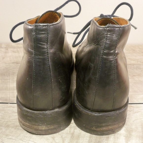Frye Weston Chukka Lace Up 85042 Men\'s Black Leather Fashion Ankle Work Boots 9